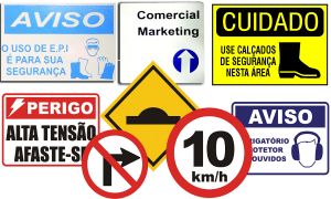 placas sinalizacao